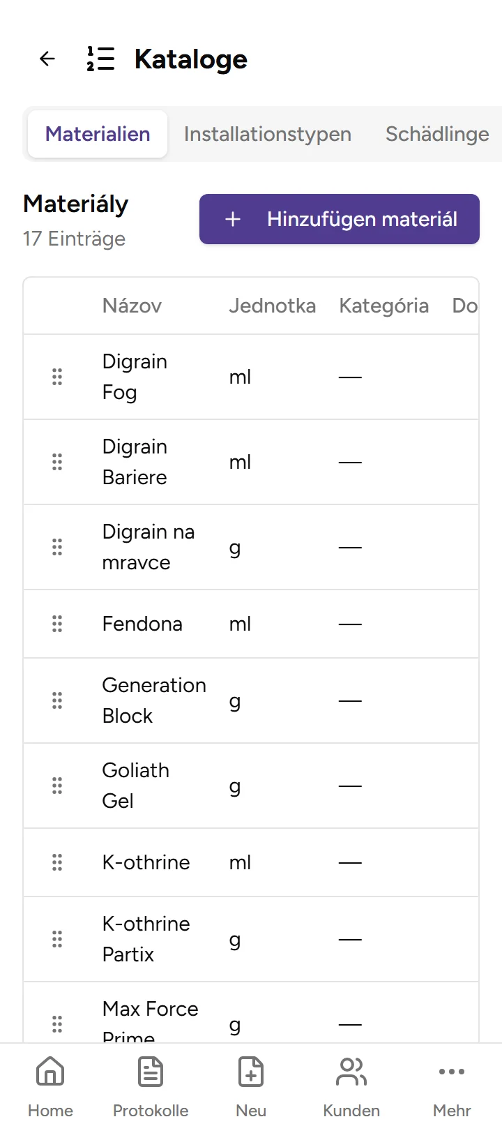 Benutzerdefinierte Kataloge - mobile