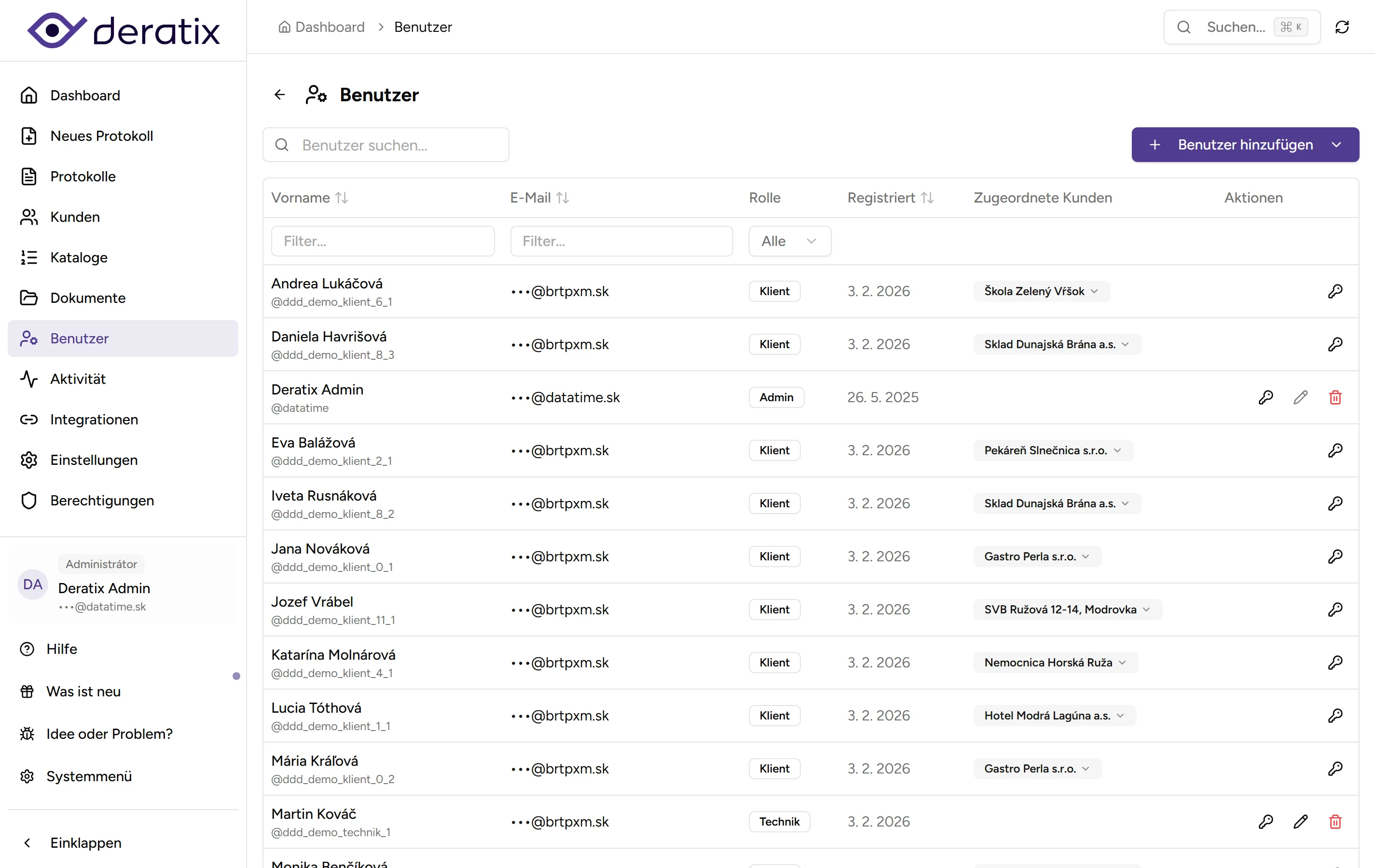 Teamverwaltung - desktop