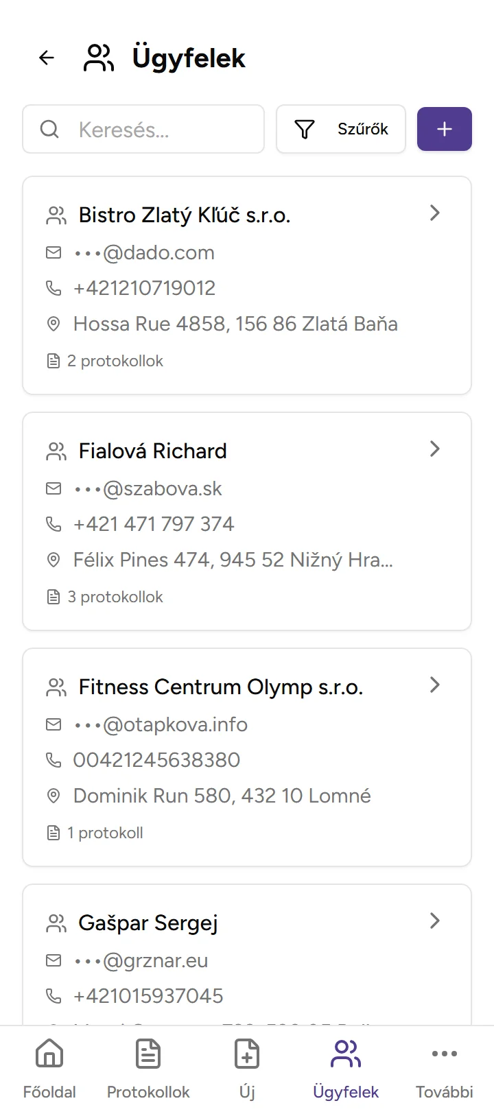 Az alkalmazás felismeri az ügyfelet a tartózkodási helye alapján - mobile