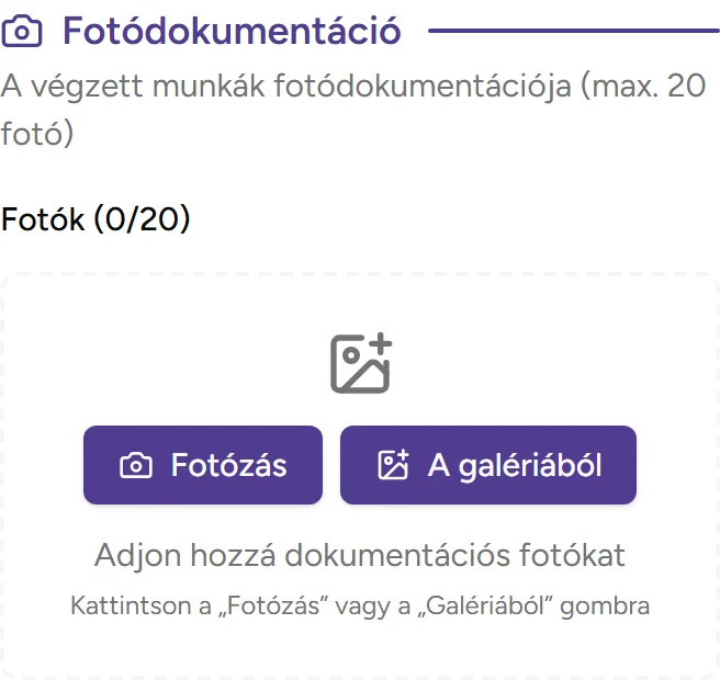 Fotódokumentáció - mobile