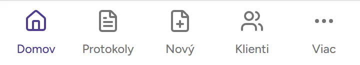 Spodná navigácia Spodná navigácia