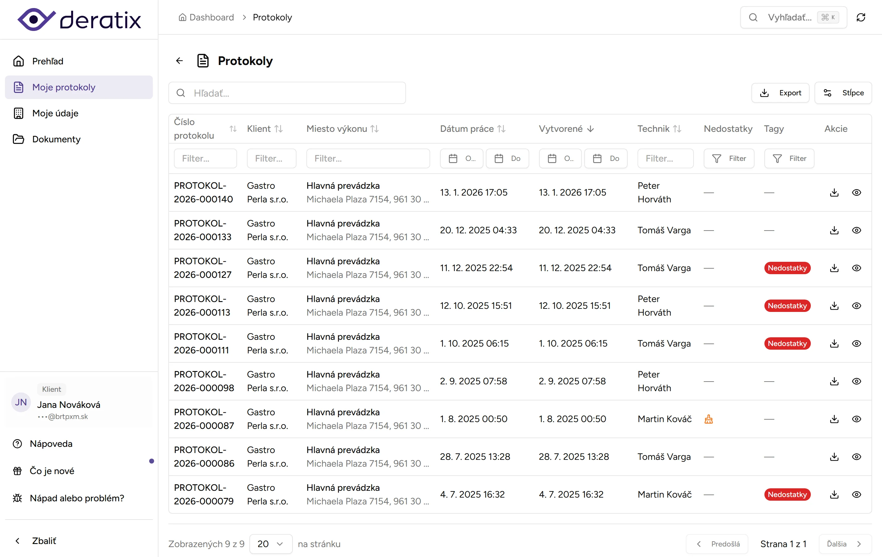 Protokoly klienta Protokoly klienta - Desktop