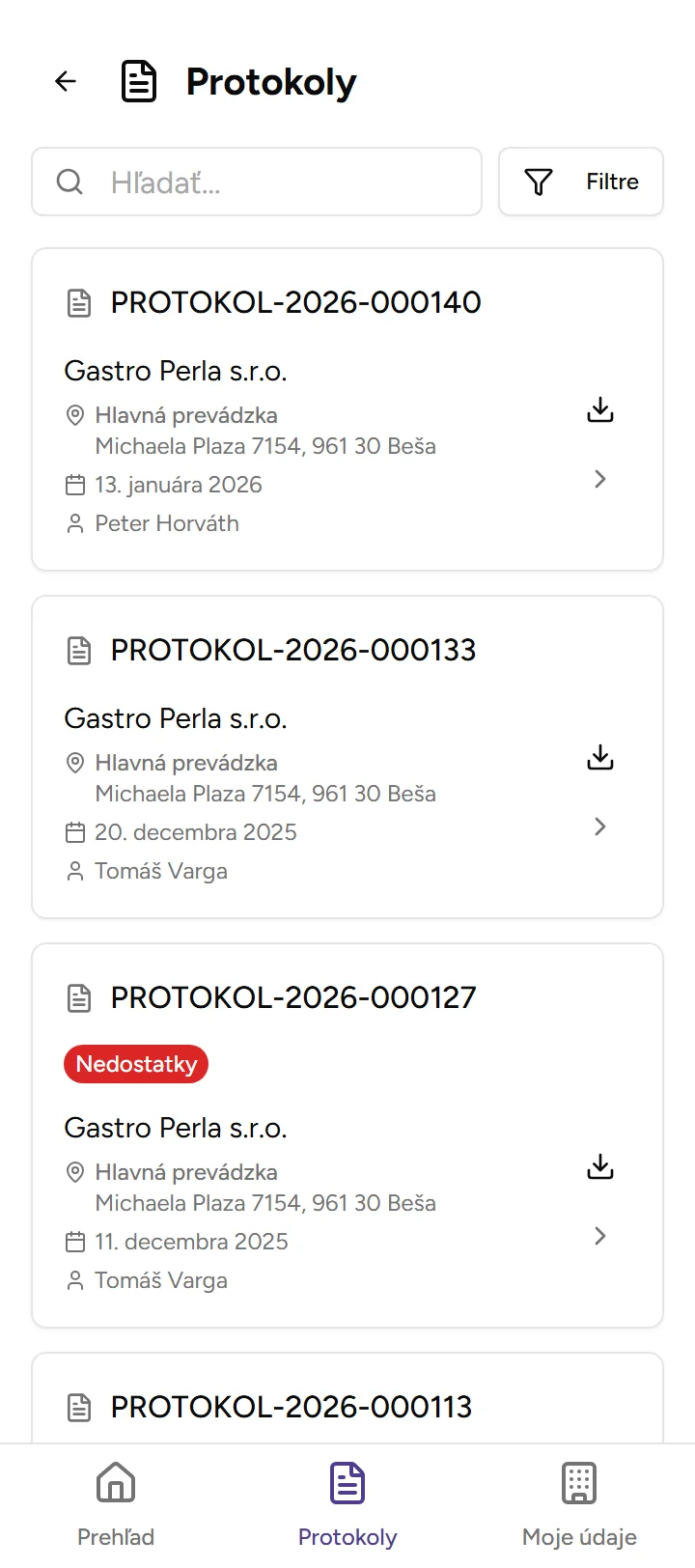 Protokoly klienta Protokoly klienta - Mobile