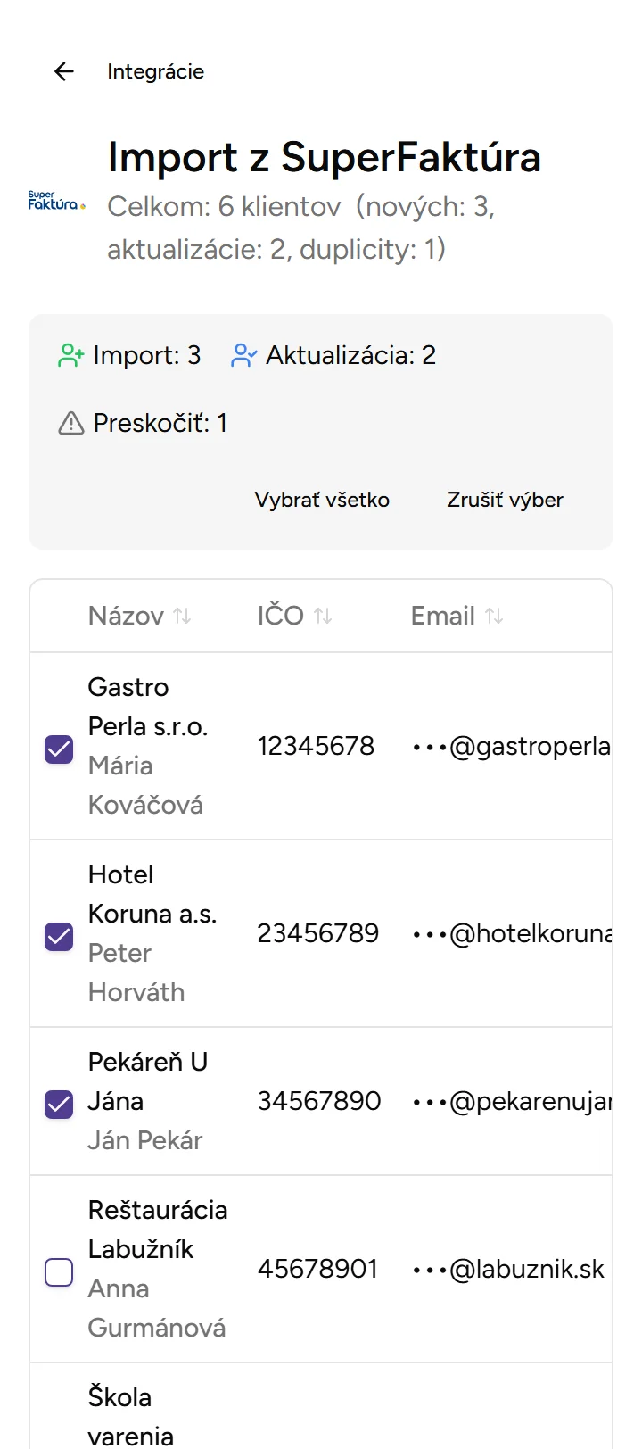 Import klientov Import klientov - Mobile