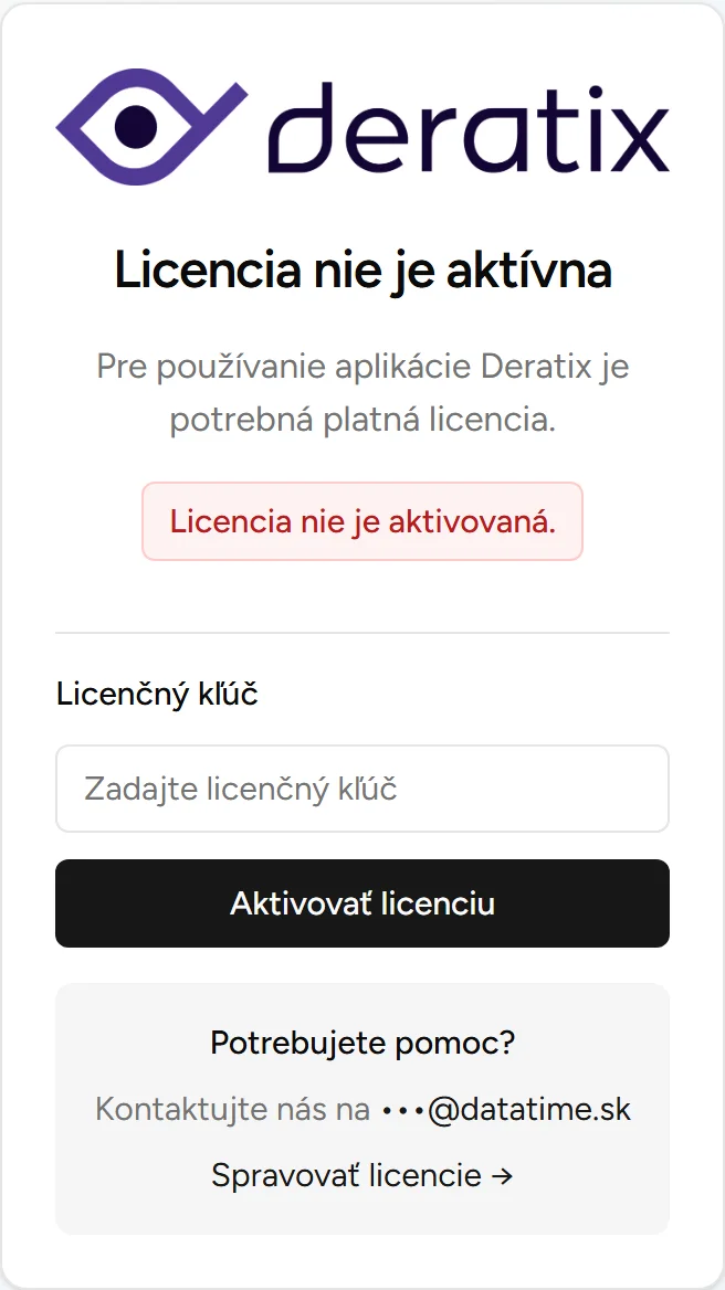 Licenčná karta - Mobile