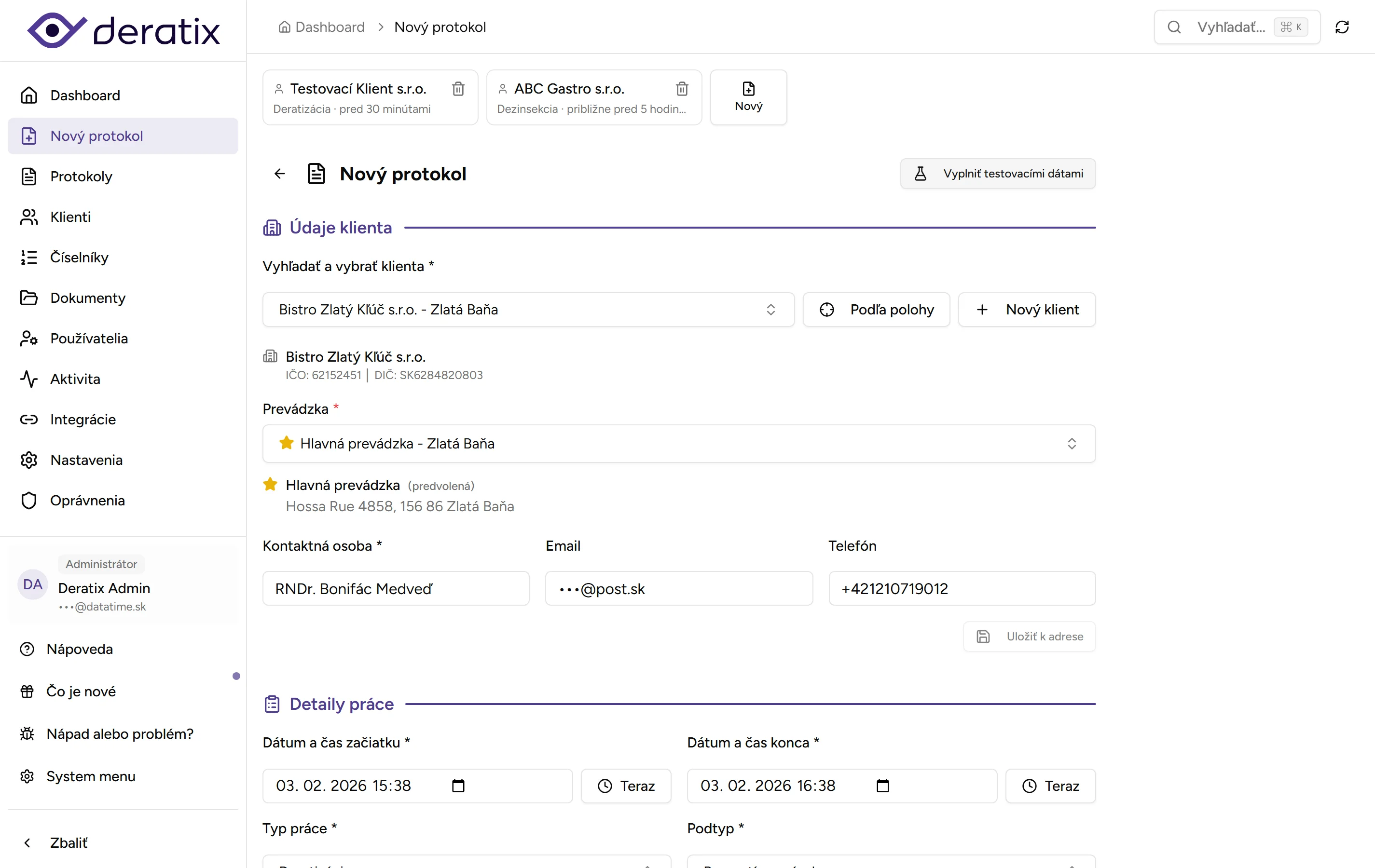 Digitálny protokol - desktop