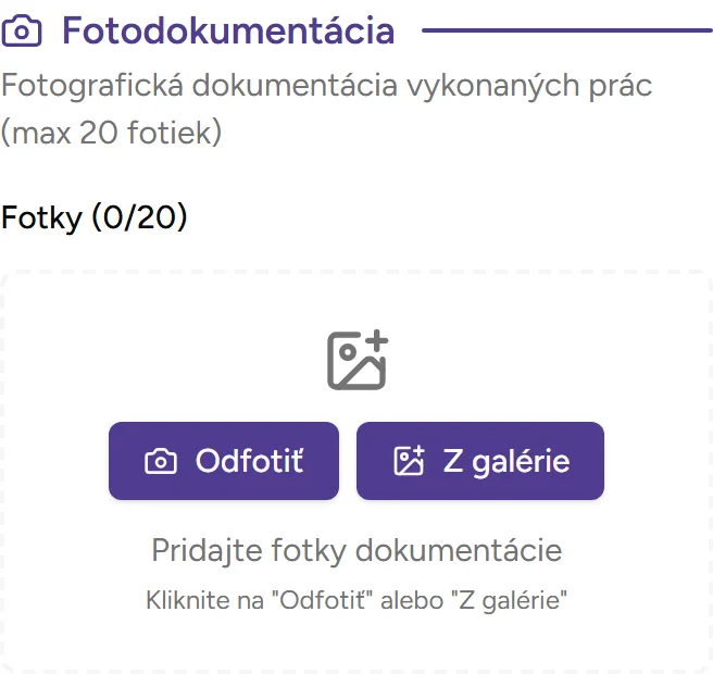 Fotodokumentácia - mobile