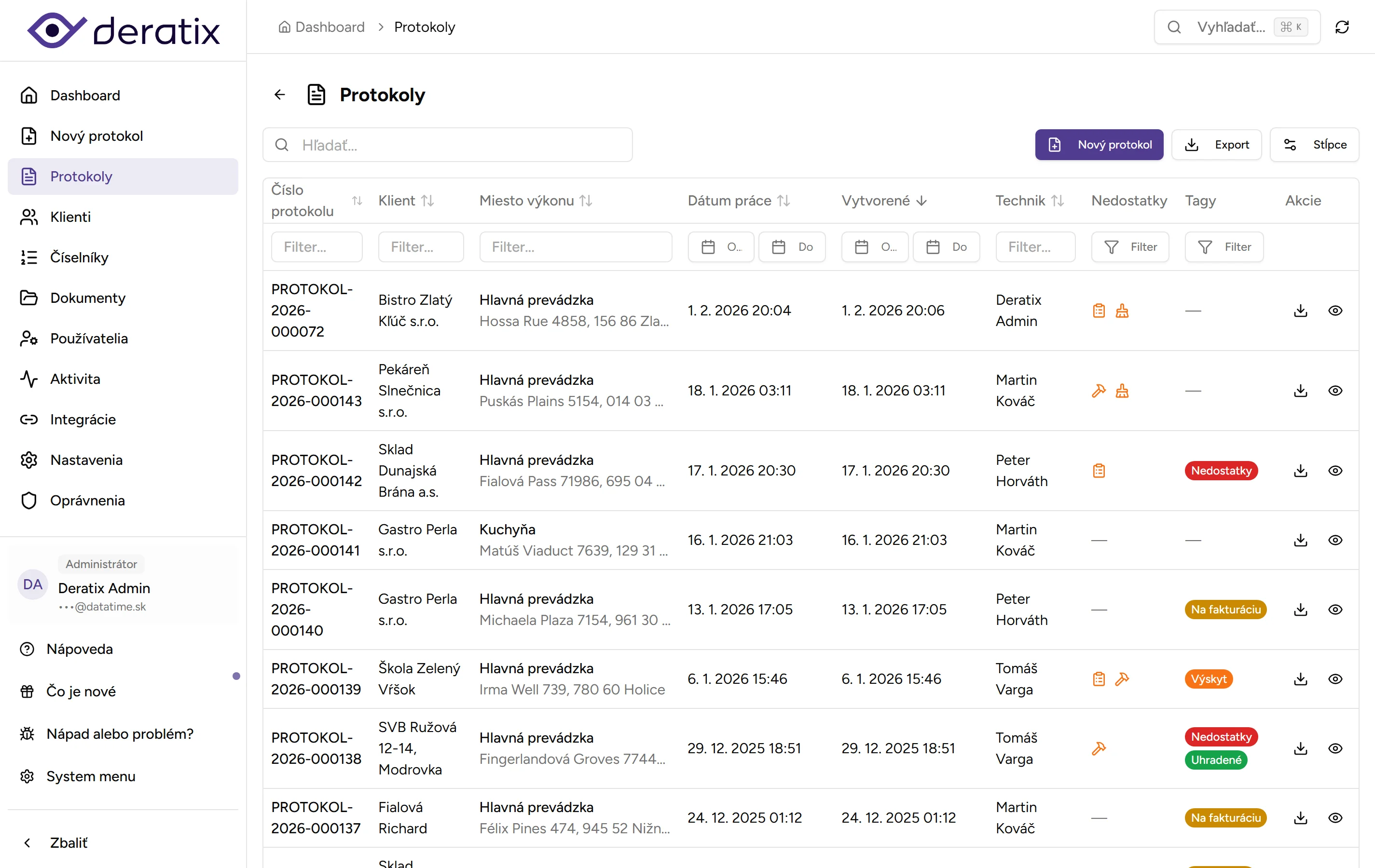 História protokolov - Desktop